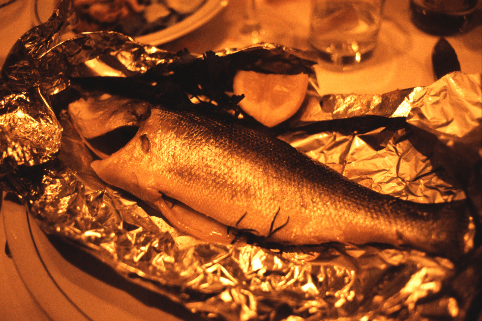 Oven steamed trout