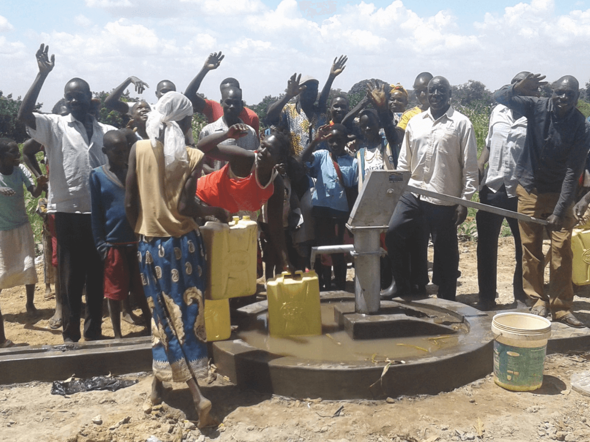 providing water in Uganda